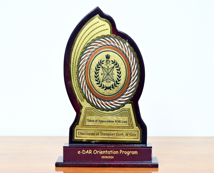 Token of Appreciation - Directorate of Transport, Government of Goa (e-DAR Orientation Program) - award-docx-10.jpeg